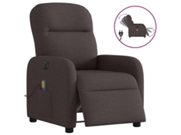 Electric Massage Recliner Chair, Electric Massage Recliner Chairs Vidaxl Marrom Tecido