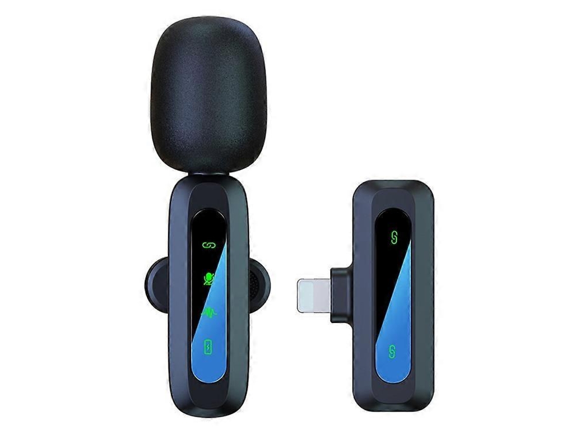 J3 Digital Display 2.4g Wireless Lavalier Microphone Noise Reduction Mic With Receiverip Interface