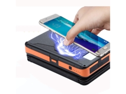 Carregador Banco Energia Sem Portátil Mah Led YIZHOOD à Prova de Água Laranja