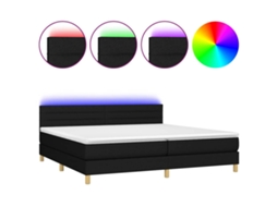 Box Spring Bed, Box Spring Beds Vidaxl Preto Tecido (200 X 200 Cm)