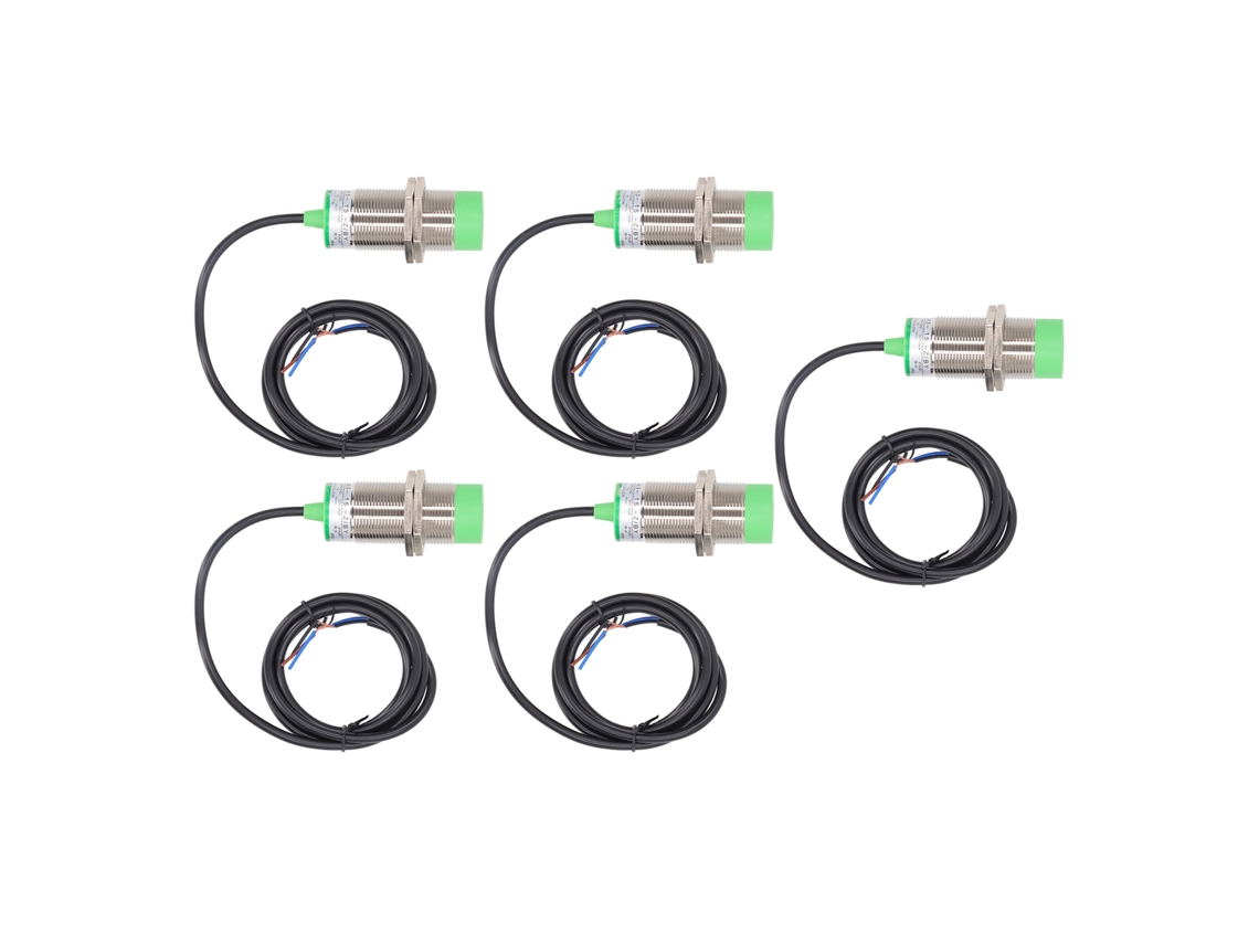 5 Peças Sensor de Proximidade Indutivo Pnp Normalmente Aberto 15mm Ip65 6 36vdc