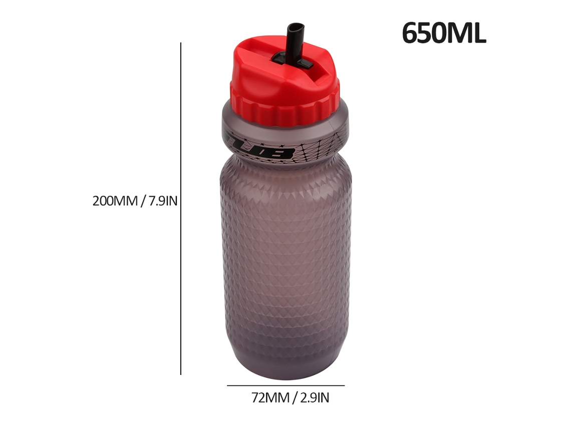 Garrafa de Água para Bicicleta Silicone Leakproof 650ml para Ciclismo Corrida Camping Fitness S/MARCA