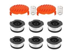 Pacote 4 Carretéis Linha Aparador Black Decker, Capas Substituição, Alimentação Automática Af-100.