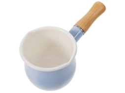 Panela De Esmalte Com Design Japonês Para Ferver Leite, Operação Com Uma Só Mão E Preparo De Papinhas Para Bebês (1 Unidade)