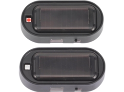 Kit Com 2-luzes De Segurança Solares Para Carro Crafthrou, Luzes De Advertência Led Recarregáveis Em Plástico