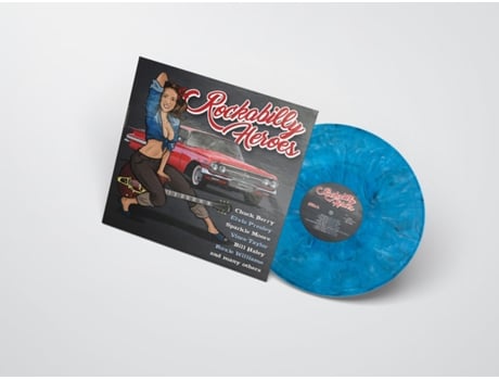Rockabilly Heroes Vários Artistas Vinil Azul Marmoreado Edição Limitada Rsd 2024