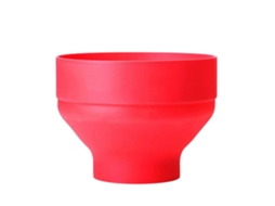 Tigela Dobrável De Silicone Para Pipoqueira De Micro-ondas Com Tampa, Resistente A Óleo E Calor, Ideal Para Uso Doméstico.