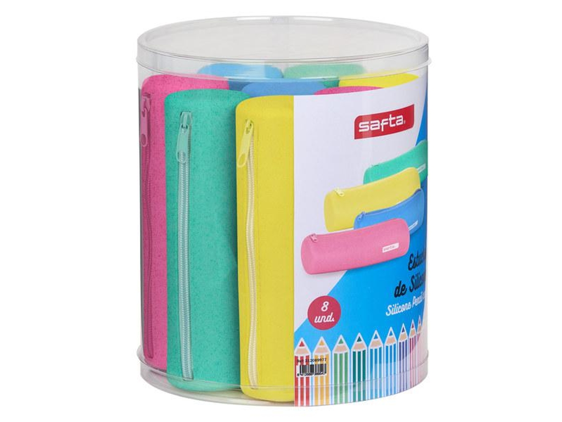 Estojo Safta Silicone 8 Pcs
