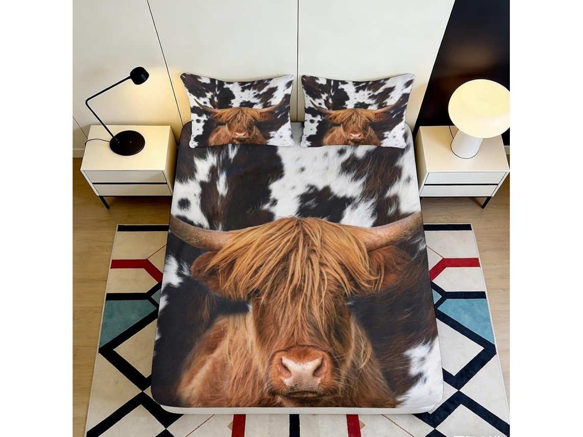 Conjunto de Cama Floral 3d Microfibra com Estampa Patc 200x25cm S/MARCA