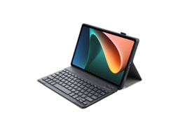 Capa Com Teclado Bluetooth Em Couro Compatível Com Xiaomi Redmi Pad De 10,6 Polegadas, Cor Preto