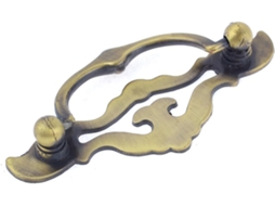 Puxador De Porta Aexit Furniture Cabinets Home Hardware Com Recorte, Tom Bronze, 10cm De Comprimento