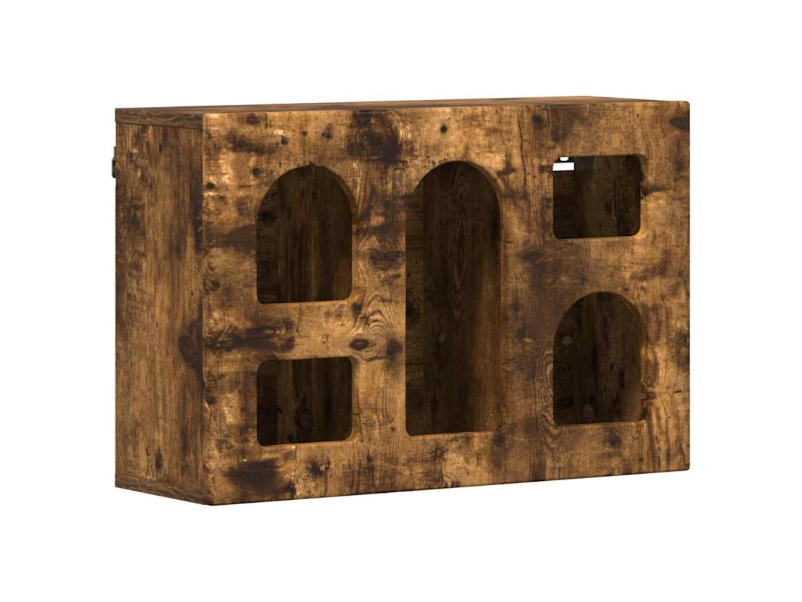 Conjunto 1 Unidade De Armazenamento Vidaxl Castanho Derivados De Madeira (60 X 20 X 40 Cm)