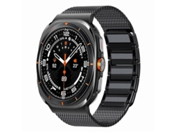 Pulseira Magnética Trançada Em Aço Inoxidável Em Formato De I Para Samsung Galaxy Watch Ultra 47mm / Ultra 2025
