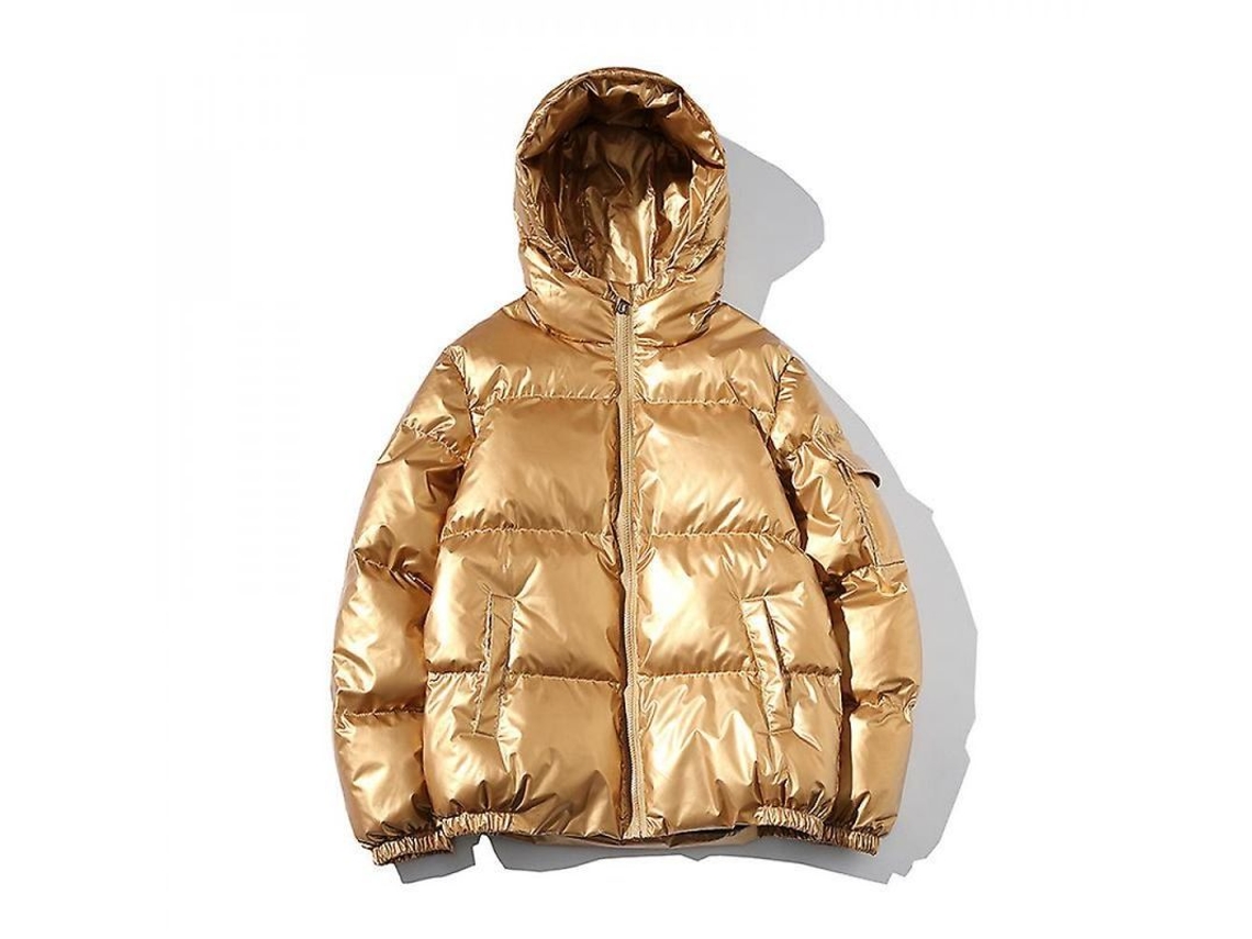2026 chaqueta de Invierno para Hombre Con Capucha, Cremallera Completa, Gruesa Y Abrigada, Parka de Algodón L Ouro