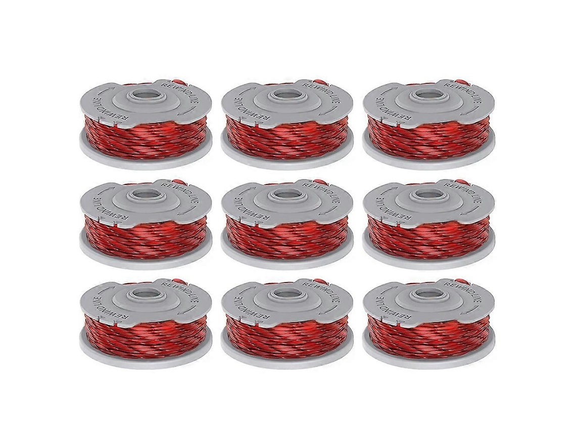 Conjunto De 9 Bobinas Para Cortadores De Grama Flymo Contour Xt E Contour 500xt, Modelo Fly047 510747890