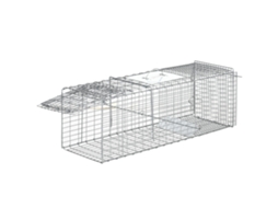 Armadilha Dobrável Para 93x31x34 Animais Vivos 5cm Com Fio Com Porta E Maçaneta Para Coelhos Em Prata