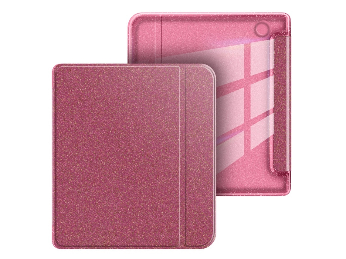 Capa Reforçada Para Kobo Libra Color De 7 Polegadas, Resistente A Impactos, Acrílico, Vermelho