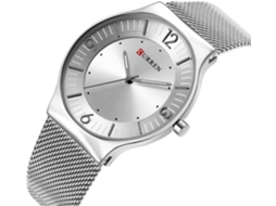 Lurelia Relógio Masculino, Movimento De Quartzo, Luminoso, Prata