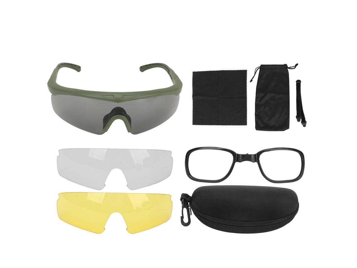 Óculos de proteção táticos para ciclismo, anti-impacto, para esportes ao ar livre.