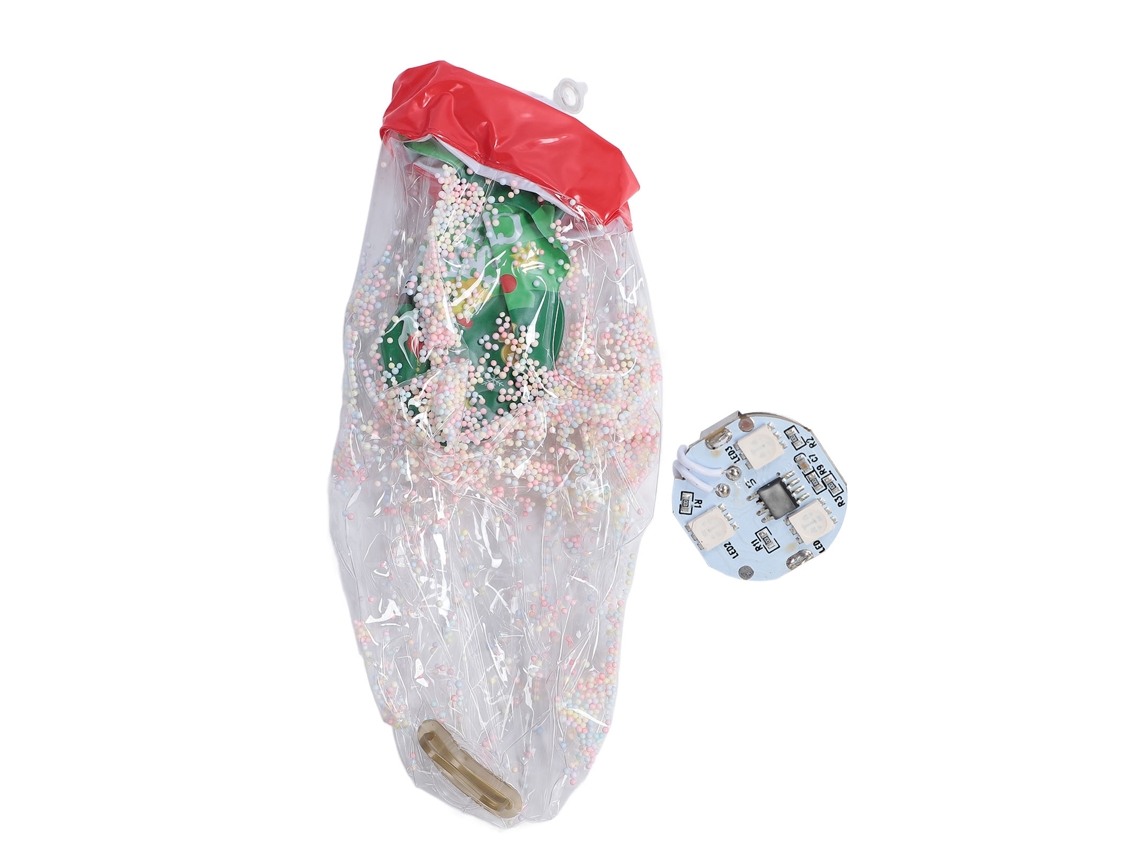 Mali bola de Natal Inflável com Luz Led Resistente À Água Decorativa Reutilizável para Interior e Exterior