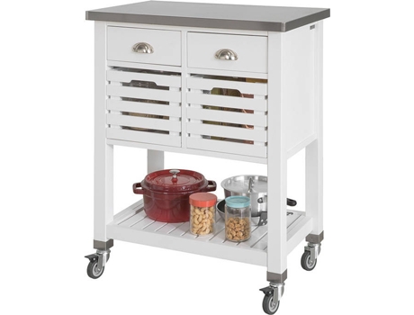 Carrinho de Cozinha  FKW83-W (Aço Inoxidável - 73x46x92 cm)