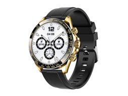 Smartwatch com chamada Bluetooth, botão giratório, monitoramento de frequência cardíaca e pressão arterial branca Bestvite