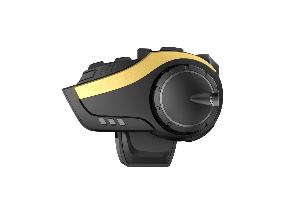 Kit Mãos-Livres  Motorcycle Helmet  Bluetooth 5.0 2000M 6 Riders Intercom  Gold