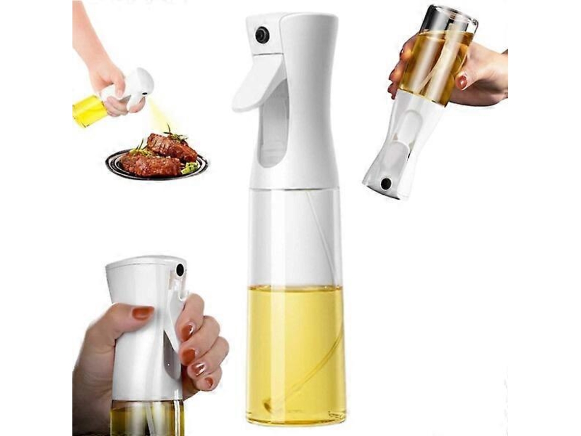 Botella de Spray de Aceite e Água 200ml Branca Mister Uniforme para Cozinha, Churrasco e Assado Blanco