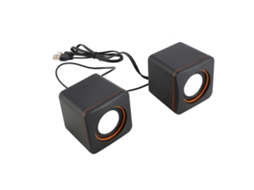 Altifalante De Música Desktop Mini Com Conector Jack De 3,5mm Para Laptop, Mp3, Smartphones E Multimídia