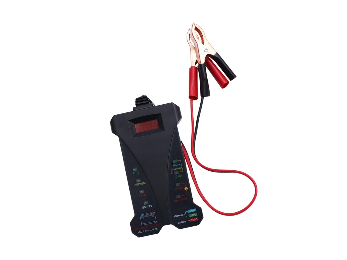 Testador de bateria automotiva digital Garneck com tela LCD S/MARCA
