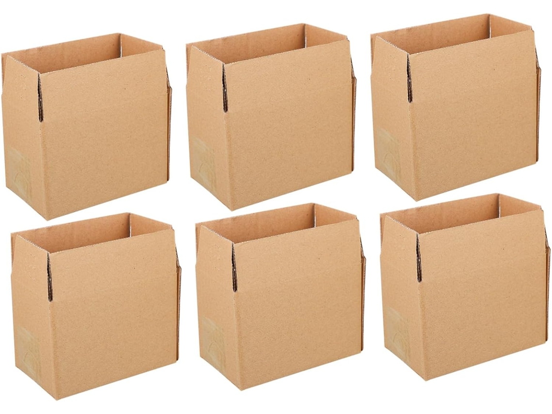 Conjunto de 20 Caixas Papelão Kraft Reforçado Alipis, com Camadas Super Resistentes para Embalar Pequenos Paco