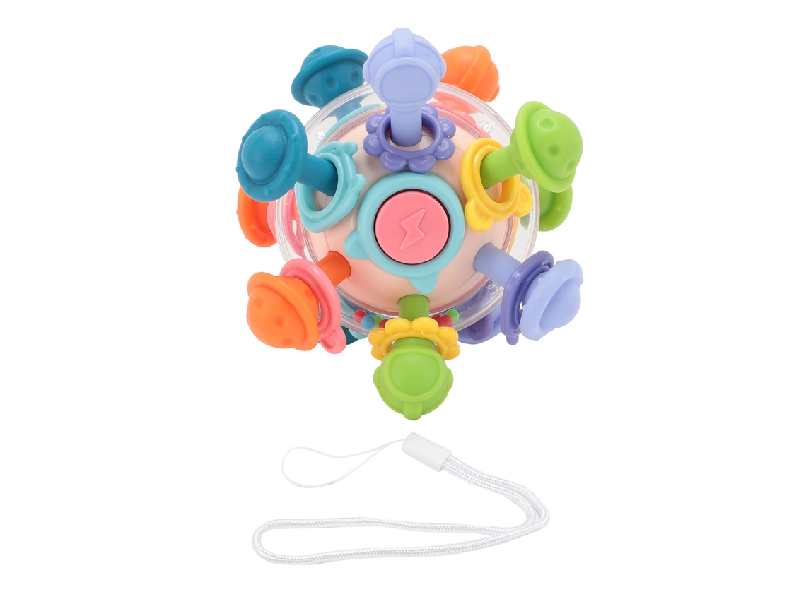 Pelota De Agarre Para Bebê, Brinquedo Interativo Para Mastigar, Brinquedo Sensorial Portátil Para A Dentadura De Bebês De 0 A 1 Ano