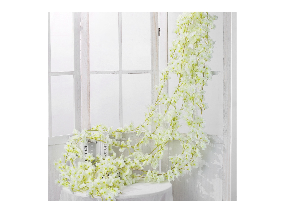 Rattan de Flor Artificial Pendente 1,8m | S/MARCA
