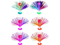 Conjunto de 6 Luminárias de Fibra Cor de rosa a Bateria para Decorar o Quarto de uma Criança Ou um Evento Familiar. SFUSHOS