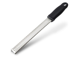 Rebe rallador de Queso de Acero Inoxidable para Cocina Con Mango Suave Ergonómico Y Tapa Plástica
