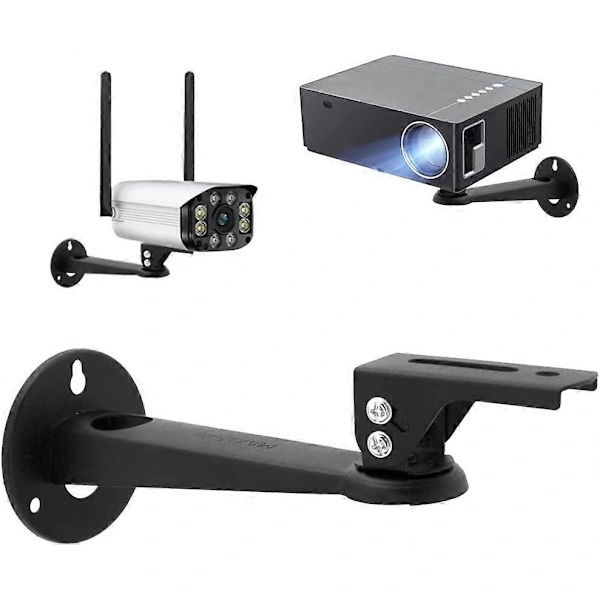 /ea/1 Unidade Suporte De Teto Ajustável Em 360° Para Projetor, Em Aço Carbono, 17 Cm, Com Parafusos M4, Para Câmera/projetor/webcam, Preto