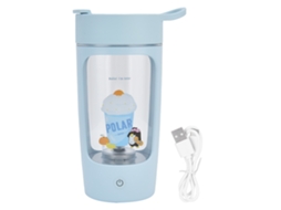 Agitadora Elétrica Usb Recarregável 650ml para Proteína em Pó Café Milkshake