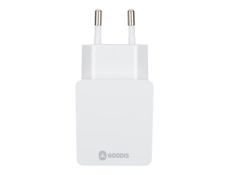 Carregador GOODIS USB (iPad - Parede - USB - 2 Portas - Branco) — 2 USB | 5V - 3.4 A