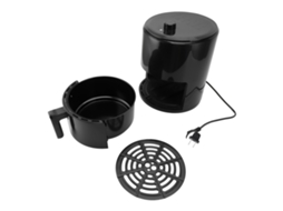 Fritadeira De Ar Laxiscreed Elétrica De Grande Capacidade Sem Óleo Para Uso Doméstico, Preta, 110v
