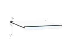 Conjunto 1 Toldo Elétrico Vidaxl Branco Poliéster (3,5 X 2 M)