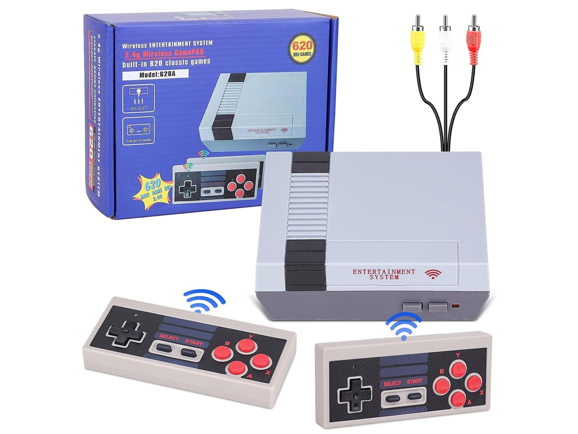 Console De Jogos Retrô Sem Fio Clássico, Entrada Av, Plug And Play, 620 Minijogos Retrô Integrados, Presente Para Meninos E Meninas. Ly Ebike