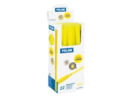 MILAN Caixa com 22 Marcadores Fluorescentes Junior Yellow