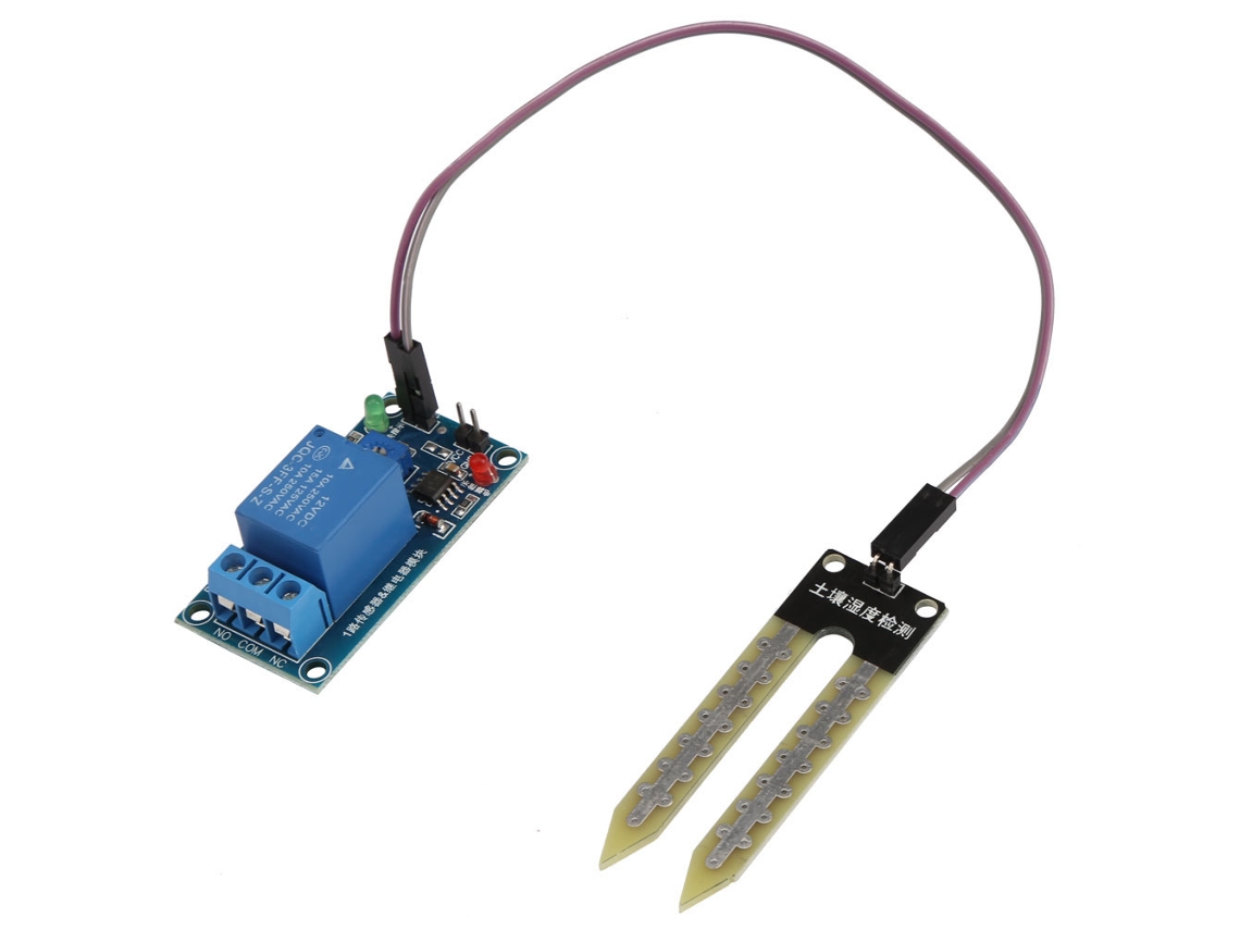 Módulo De Controle De Relé Sensor De Umidade Do Solo 12v Dc