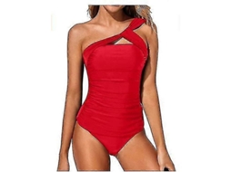 Traje De Banho Tankini Feminino Preto De Alta Qualidade Para Várias Ocasiões Vermelho