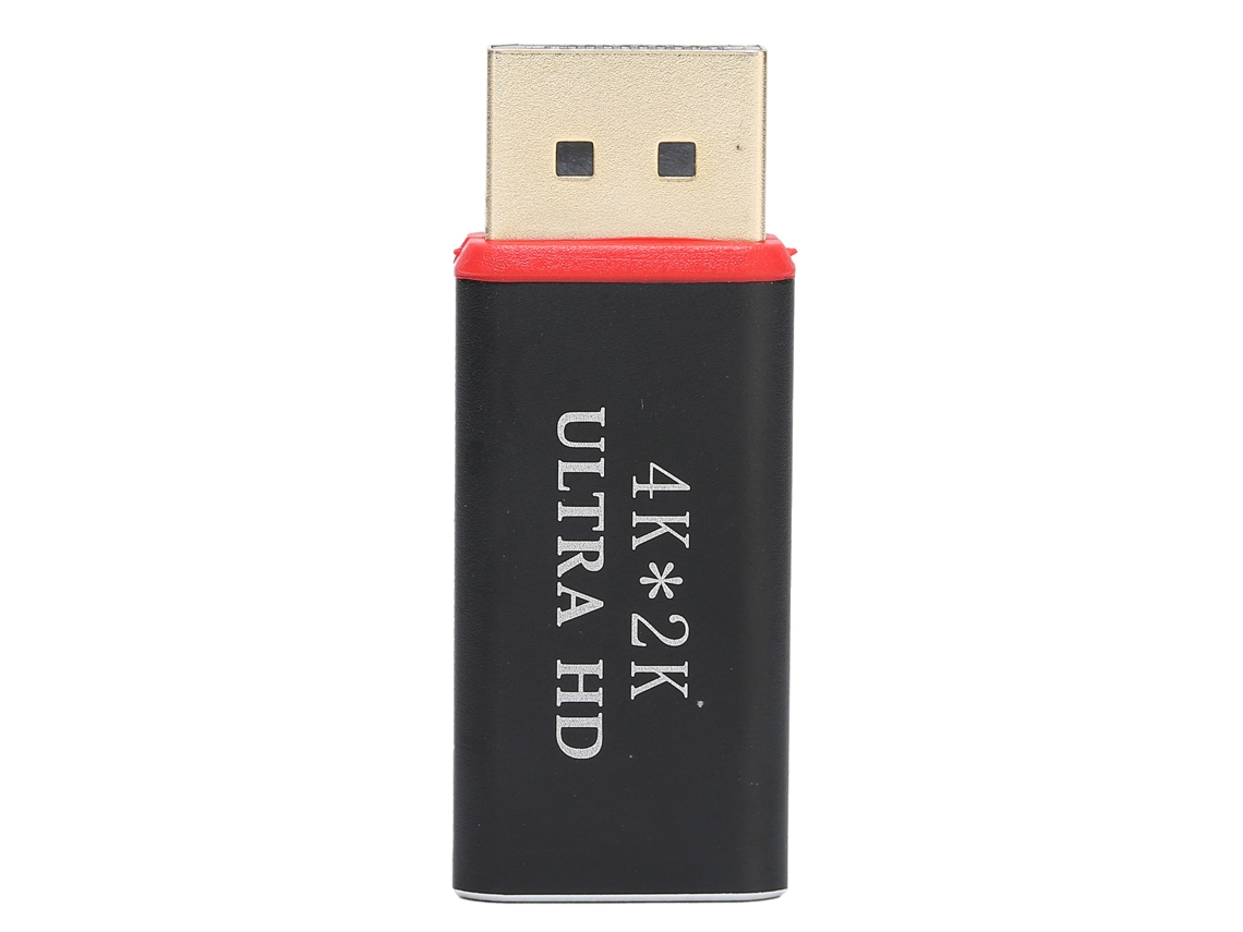Adaptador Banhado a Ouro Preto 4k Dp Macho para Hd Interface Multimídia Fêmea CHABERLU
