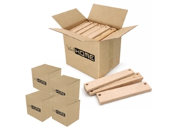 Caixas De Lenha Madeira De Faia 75kg (5x15kg) Wellhome