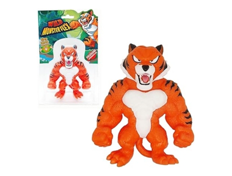 Monsterflex Wild Monster Tigreex Bizak Boneca Extensível 25 cm 64390011 9 BizakP25PN