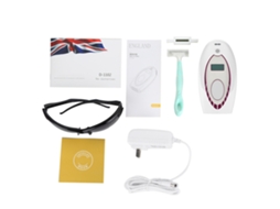 Depilador IPL unissex para remoção de pelos e rejuvenescimento da pele, branco