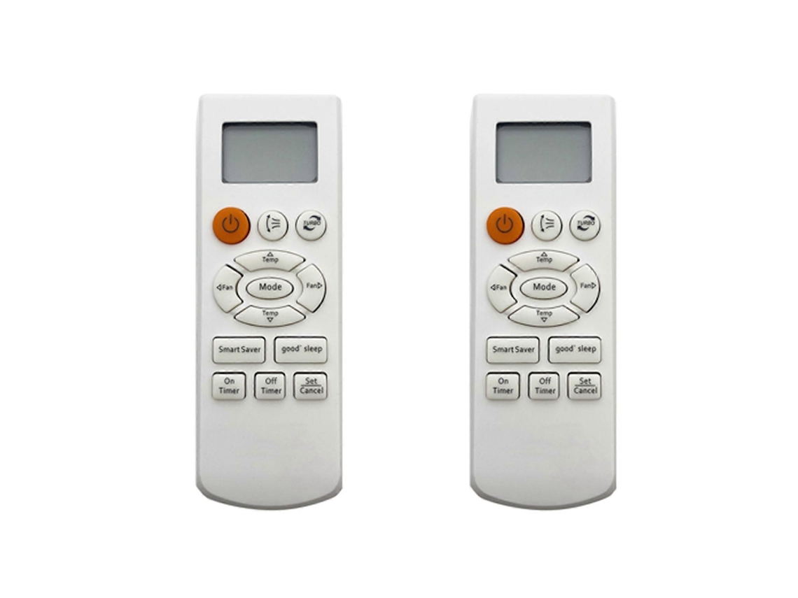 2 Unidades De Controle Remoto Para Ar Condicionado Samsung, Compatível Com Os Modelos Db93-08808b, Db93-08808a E Aq07clnser.