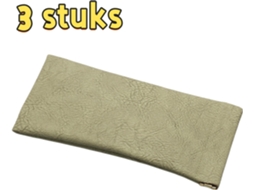 Conjunto Com 3 Estojos Para Óculos‑sol De Couro Pu Com Fecho Automático Por Mola, 18,5×9 Cm, Adequado Para Viagem, Cor Verde